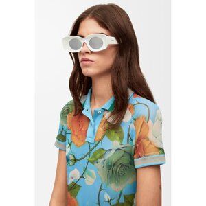 LOEWE x Paula's Ibiza 49MM Oval grey Sunglasses NEW